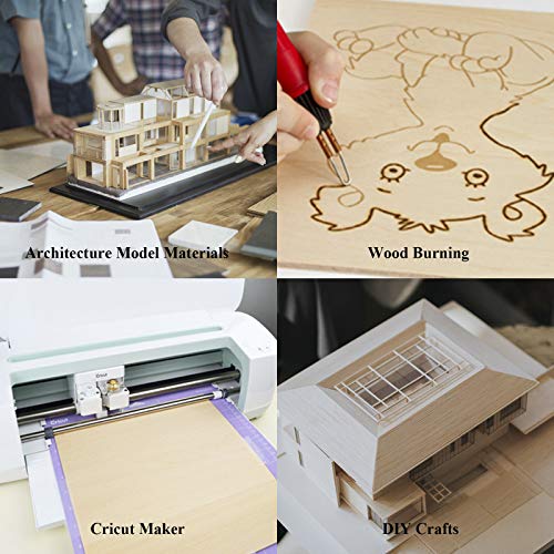 Basswood Sheets 1/16,10 Pack 8x12 Inch Thin Balsa Wood Easy to