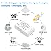 Rayhoo Indoor Lighting Low Voltage Transformers LED Driver Adapter LED Light Bulb Transformer DC 12V Regulated Power Supply AC 110-240V for LED Light Bulbs (1.25A 15W)
