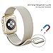 Apple Watch Band, Yometome Luxury Magnetic Mesh Stainless Steel Bracelet for iWatch Series 2 Series 1 38mm, Gold