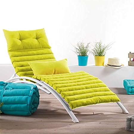 Coussin bain de soleil vert anis Clearance