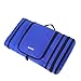 BAGAIL Flat Toiletry Kit, Cosmetic Organizer Bag for Travel Accessories Dark Blue