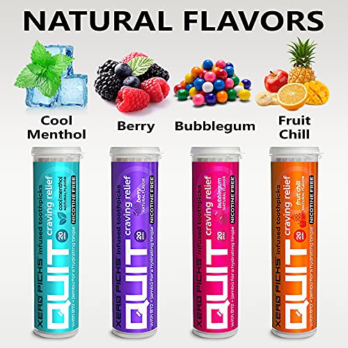 Xero Picks Infused Flavored Toothpicks to help QUIT Smoking NICOTINE