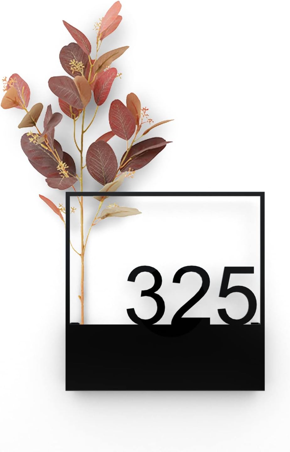 Address Signs - Beautiful Metal House Number Plaque for outdoor,Personalized Address Number Plate,Modern Design Home Numbers,Stainless Steel Hollow out Number Sign,House Number for Outdoor (Type1- Number)