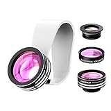 Mpow® 3 in 1 Clip-On 180 Degree Supreme Fisheye + 0.67X Wide Angle+ 10X Macro Lens For iPhone 6 / 6 Plus, iPhone 5 5S 4 4S Samsung HTC (No Dark Circle by the Fisheye lens)