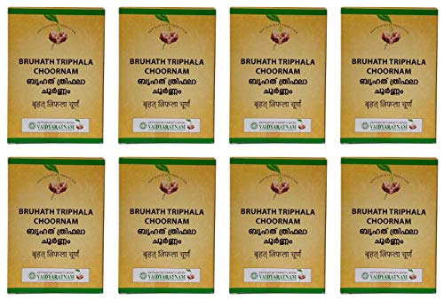 Pack of 8 - Vaidyaratnam Bruhath Triphala Choornam - 100g