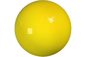 KOIUGAYK Gazing Globe Decor Ball, Hollow Gazing Ball, Seamless Stainless Steel Polished Reflective Smooth Mirror Garden Sphere Globe, Props of Photography, Garden Home Decor (Yellow, Dia: 12 inch/30cm)