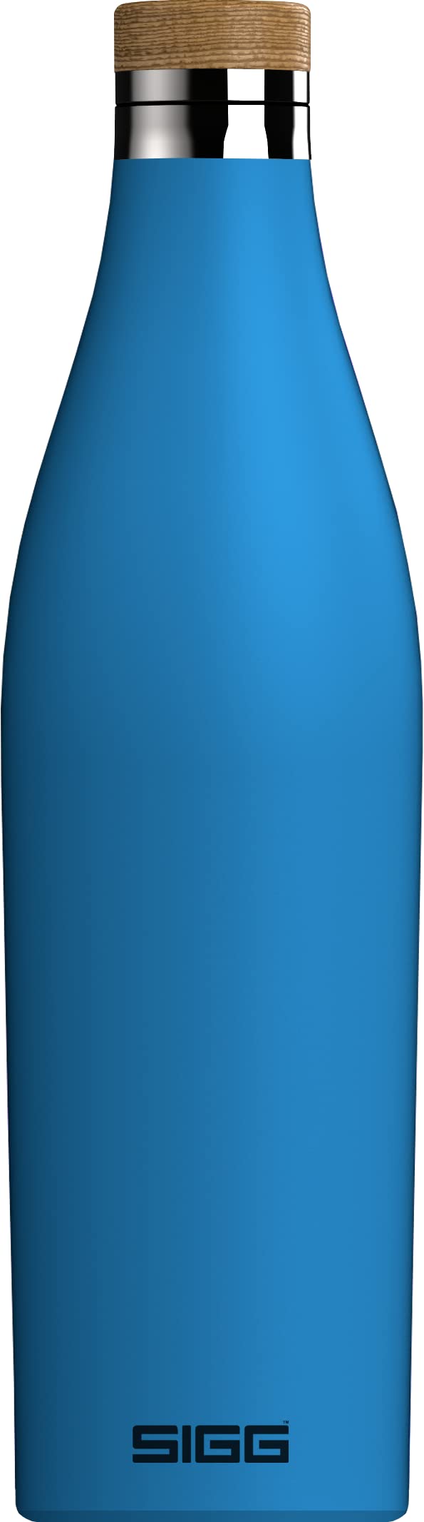 SIGG Meridian Electric Blue Drinking Bottle (0.5 L), pollutant-Free and Leak-Proof Water Bottle Made of Stainless Steel, Double Insulated Bottle for Cold and hot Drinks