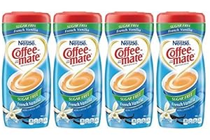 SUNATORIA COFFEE-MATE French Vanilla Sugar Free Powder Coffee Creamer 10.2 oz. Canister (Pack of 4)