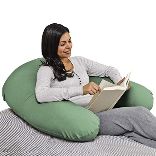 Yogibo Support Reading Pillow, Unique UShaped Backrest with Arms