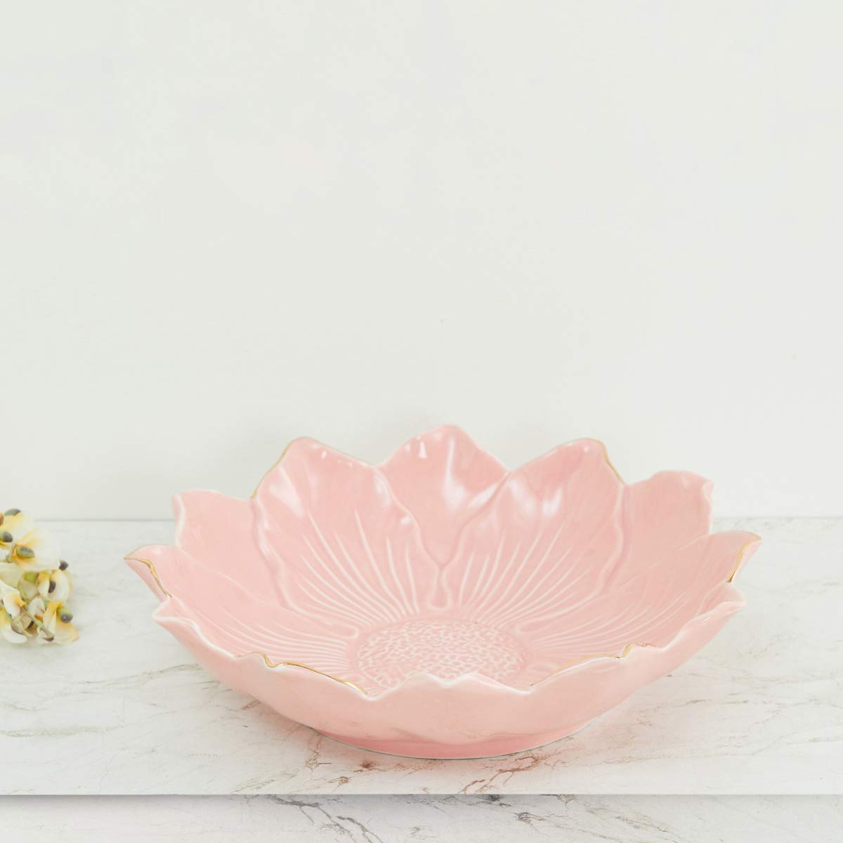 Buy Home Centre Porcelain Floral Bowl 1 Bowl, Pink Online at Low