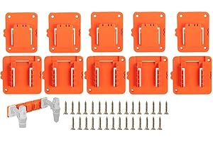 Qualoramall 20V Battery and Drill Rack for Black Decker Tools Wall Mount Storage Organizer Plastic Holder for Cordless Drill 
