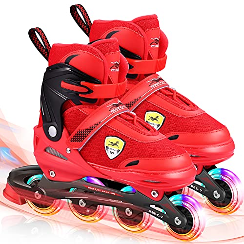 Inline Skates for Kids and Adults, Roller Blades Adjustable 4 Sizes
