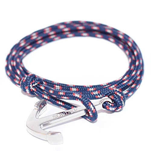 Anchor bracelet by sonder fully adjustable engraved rop…