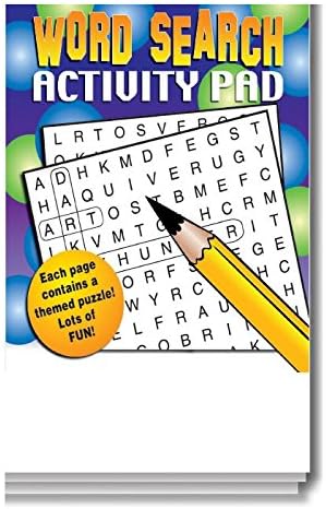 Safety Magnets Kids Word Search Activity Pads in Bulk (50 Pack)
