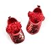 Antheron Baby Girls Mary Jane Flats Soft Sole Infant Moccasins Floral Sparkly Toddler Princess Dress Shoes(Red,6-12 Month)