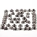 Surepromise Punk Skull Prong Head Bone Rivets Ghost Studs Leather DIY Craft Decorations ( 50 Pack, 1.25 ×1.7 × 0.63 cm, Silver)