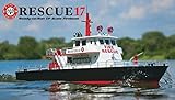 AquaCraft Models Rescue 17 Ready-to-Run Radio-Control Fireboat with Functioning Water Cannon, Motor, ESC, Radio and LED Lights