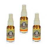 BluntPower 1 Ounce Glass Bottle Oil Based Concentrated Air Freshener and Oil for Burner, Vanilla (Pack of 3)