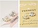 Yosoo Super Cute Girly 2 Pair Mini Pearl Crystal Rhinestone Front and Back Ear Cuff Stud Earring Set (1Pair Gold Plated +1Pair Silver Plated)