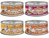 Merrick Purrfect Bistro Grain Free Canned Cat Food 4 Flavor Variety Bundle, 3 oz each (12 CANS TOTAL)