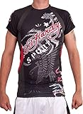 Ed Hardy Mens Eagle Mesh Crew Tee Top - Black - X-Large