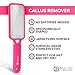 Foot File Callus Remover Colossal Foot Rasp by Beautify Beauties, Best Foot Scrubber for Dry Feet, Exfoliates, Removes Hard Skin, Leaves Feet Smooth and Soft (Pink)