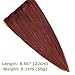 One piece Clip in Hair Extension Human Hair 20'' Dark Auburn #33 On Sale 5 Clips 50g Long Straight Soft Remy Hair Weft Extension Fast Shipping