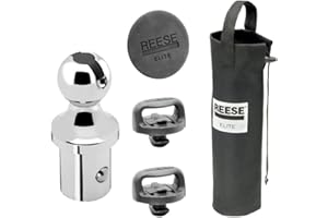 Reese Towpower 30137RTL Elite Series Gooseneck Hitch Head Accessory, Kit, Gooseneck Hitch Ball, Storage Bag, Safety Chains, Hole Cover
