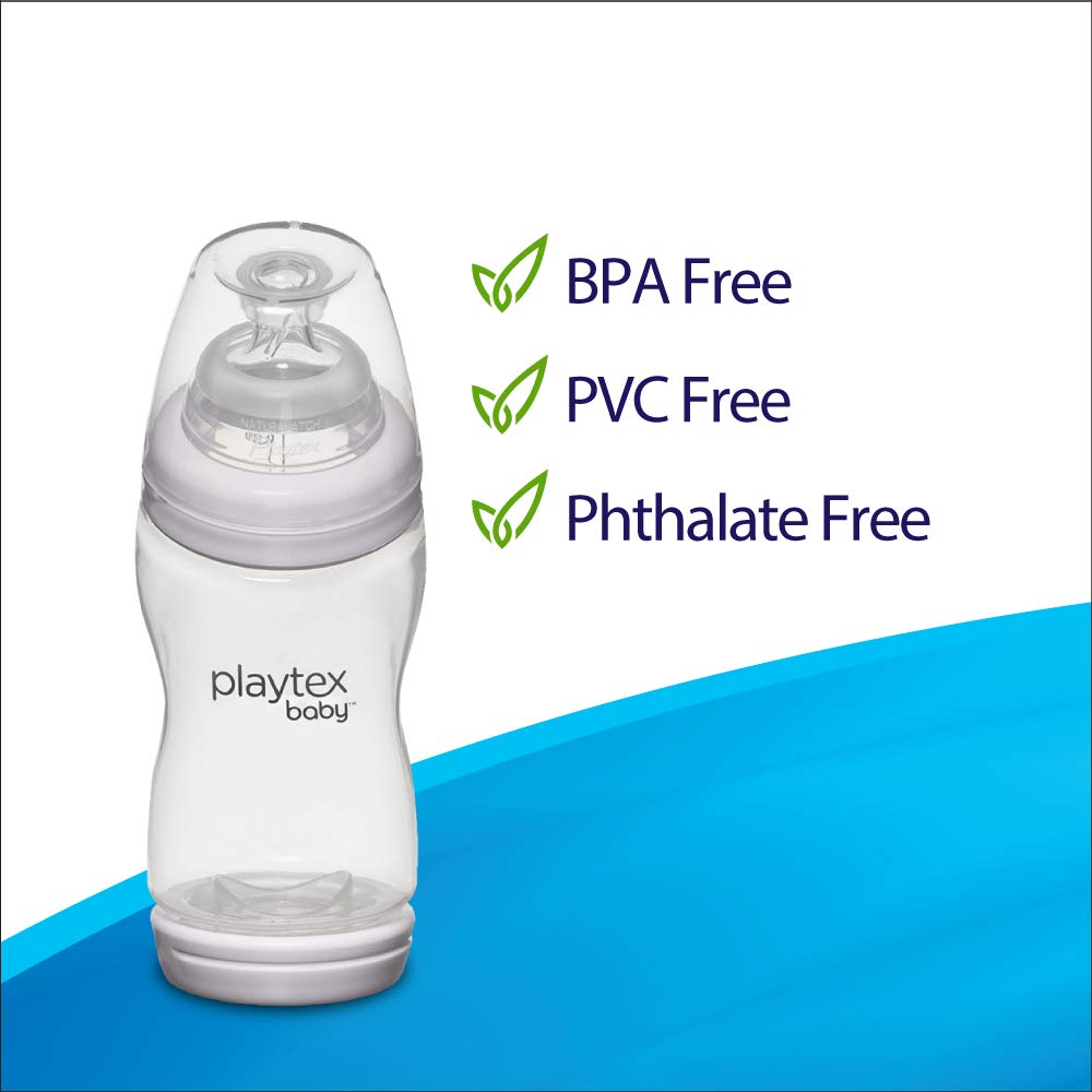 Playtex Baby Ventaire Anti Colic Baby Bottle, BPA Free, Blue, 6 Ounce