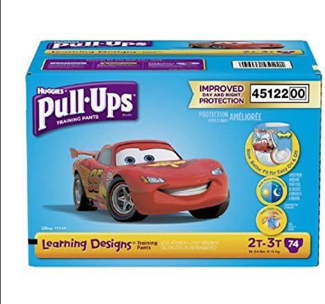 Pull-ups promote learning easy open sides Learning Designs Training Pants For Boys, Size 2t-3t, 74 Count by Watchy Shop