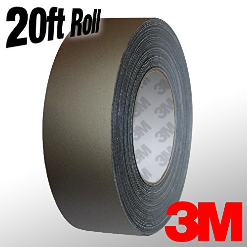 3M 1080 Metallic Charcoal Matte Vinyl Detailing Wrap Pinstriping Tape 20ft Roll (1