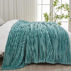 NEWCOSPLAY Super Soft King Blanket Light Teal