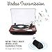 Record Player Turntable Professional Full-sized Wireless Receiver and Transmitter Automatic Vinyl Records Wireless Belt-Drive Stereo Record Player Vinyl-to-MP3 Encoding USB Playerthumb 3
