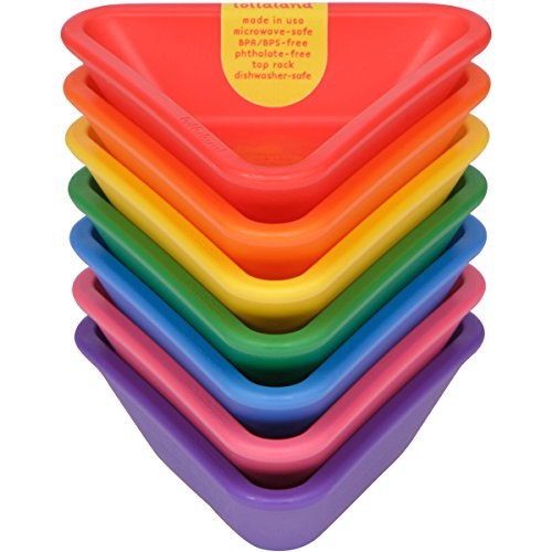 Lollaland Condiment Dipping Cups for Kids (7-Count Rainbow Assorted): Made in USA, Microwave-/Dishwasher-Safe ...