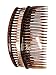 Pair of Large Tort Plain Hair Combs Slides 12cm (4.7