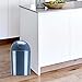 Umbra 1.25 Gallon Mini Waste Can with Removable Swing-Top Lid - Small Garbage Bin for Kitchen, Bathroom, Bedroom, Office - Compact Trash Can Fit Under Tables & Counters - Blue
