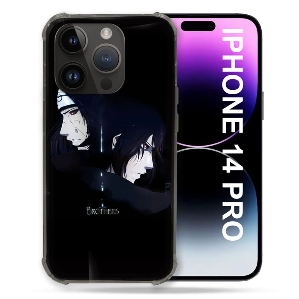 Cokitec Case for iPhone 14 Pro (6.1) Manga Naruto Sasuke Itachi