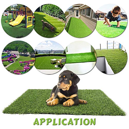 Cosyzone Artificial Grass Synthetic Turf Rug Lawn Mat Pad for Dog Pet Indoor Outdoor Landscape Patio (4.9ft x 3.28ft=16 Sqaure ft)
