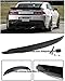 ZL1 Style ABS Plastic Rear Trunk Lid Wing Spoiler Lip W/ Aluminum Center Wicker Bill For 14-15 Chevrolet Camaro 2014 2015 14 15 Wickerbill Splitter RS SS
