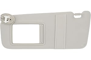 NHILES Driver Left Side Sun Visor Replacement Fits for Toyota Venza 2009-2016 Sunshade 743200T021B1 Color: Gray