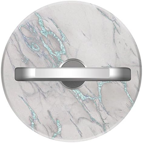 Customized Finger Ring Stand, 360°Rotation Cell Phone Ring Stand Holder Grip Kickstand Universal Smartphone Ring for iPhone, Samsung Galaxy and LG Series - Marble Love Sea Blue Metallic