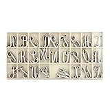 104 Piece Craft Wooden Alphabet - 4 of Each Letter