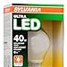 Sylvania Ultra 40W LED Light Bulb Dimmable - Soft White 2700K, 25,000 Hour Life, E26 A19 Medium Base - Energy Star 6W