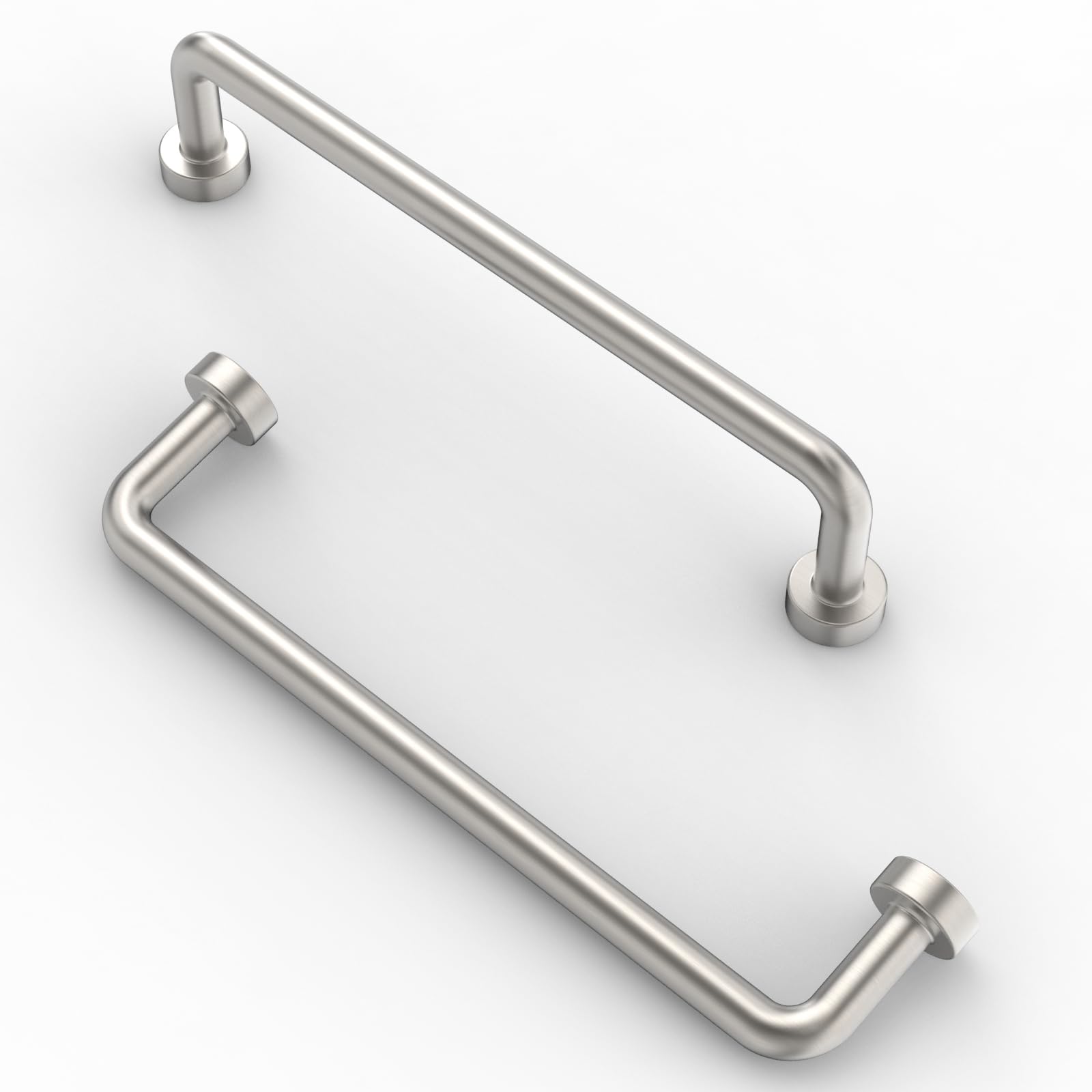 FURNIWARE Pack of 10 Cabinet Handles 128mm(5 Inch) Hole Center Brushed Nickel Kitchen Door Handles Hardware Drawer Pulls Kitchen Cabinet Door Handles Pull