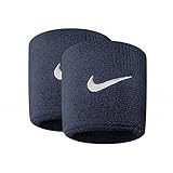 Nike Unisex Adults Swoosh Wristband (Set Of 2) (One Size) (Navy)