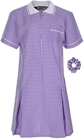 Miss Chief Girl's School Gingham Summer Dress Age 3 4 5 6 7 8 9 10 11 12 13 14 15 16 17 18 20 Pleated