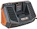 Ridgid R840095 Gen5X Genuine OEM Dual Chemistry Battery Charger for 18V lithium ion or NiCad batteries with Temperature Monitoring and Energy Saving (Battery Not Included, Charger Only) primary