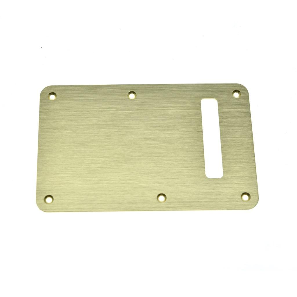 Dopro Aluminum Anodized Modern ST Strat Back Plate Tremolo Trem Cavity Cover for American/Mexican FD Stratocaster Gold