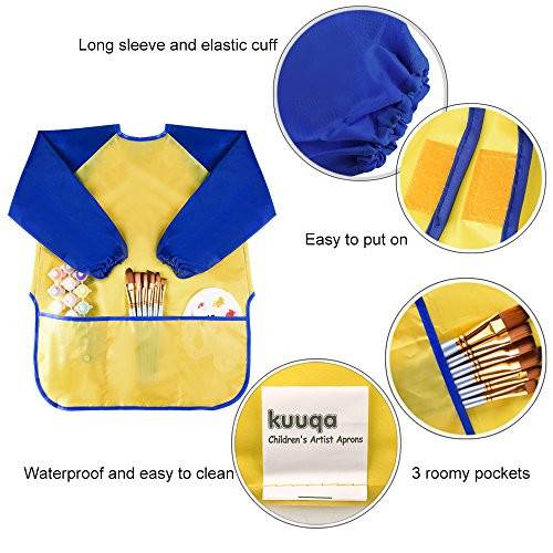3 KUUQA+Childrens+Toddler+Waterproof+Pockets