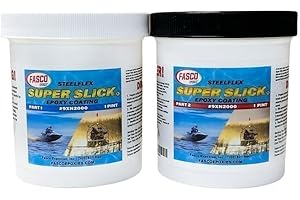 FASCO EPOXIES Super Slick 2000 Epoxy Bottom Coating for Airboats, Jet Ski's, etc.: Quart Kit